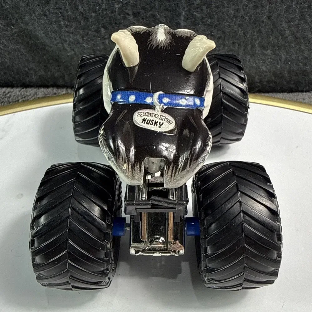 Hot Wheels Monster Jam Monster Mutt Dalmatian Truck 1/64 Diecast White EUC